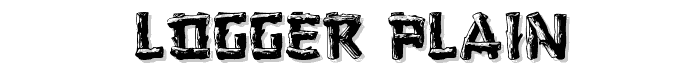 Logger (Plain):001.001 font